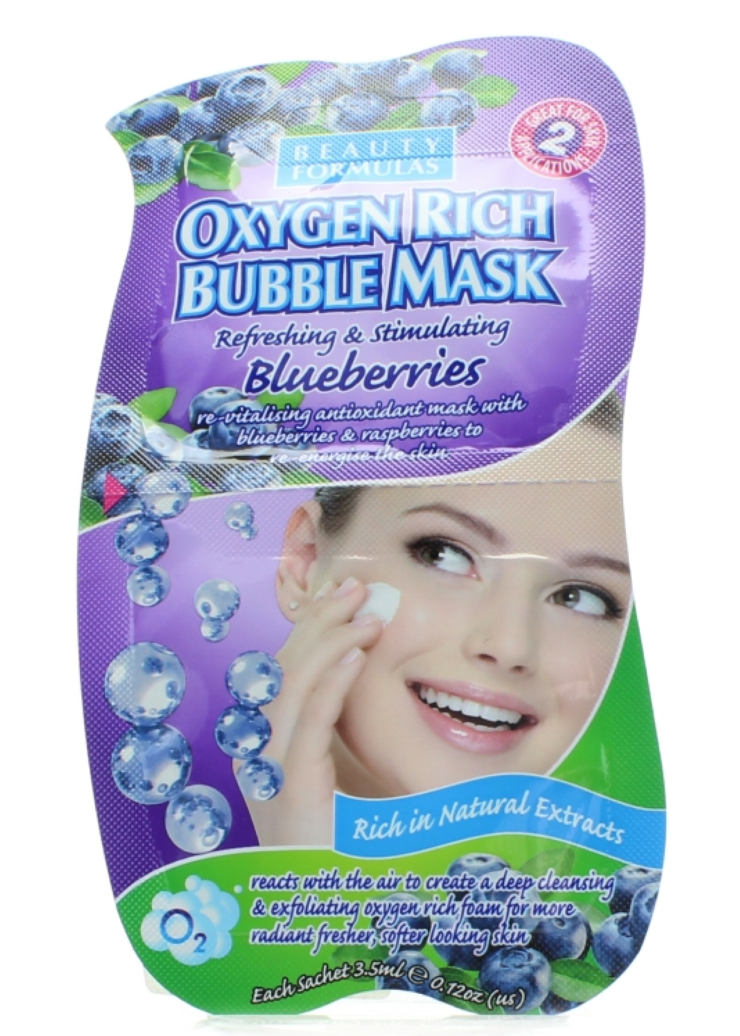 BEAUTY FORMULA OXYGEN RICH BUBBLE STRAWBERRY 3.5ML